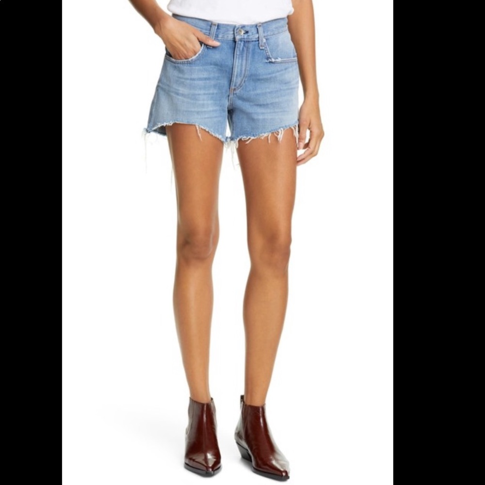 Rag & Bone Dre Distressed Denim Shorts